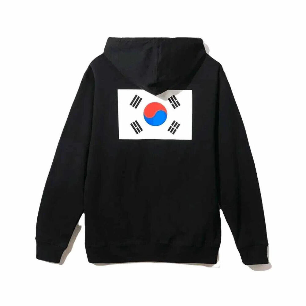 Anti Social Social Club The Drive Korean Flag Hoodie Black